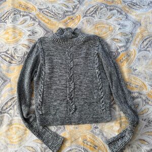 Gap cable knit mock neck sweater size medium petite